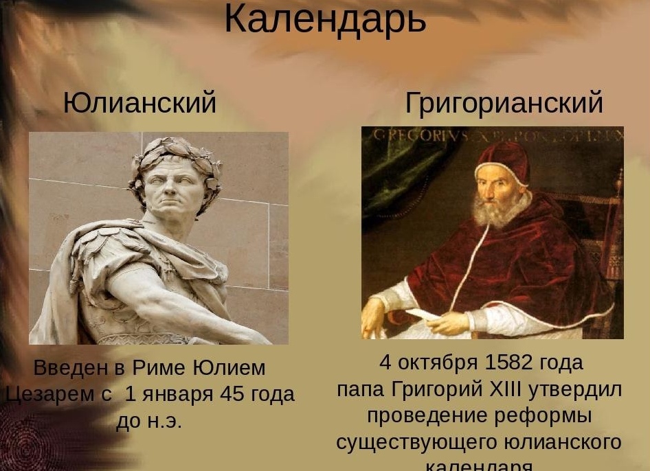 Григорианский календарь в России, суть, когда был введён, григорианский и юлианский календарь разница